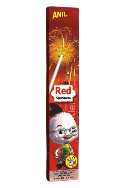 12 CM. DELUXE RED SPARKLERS